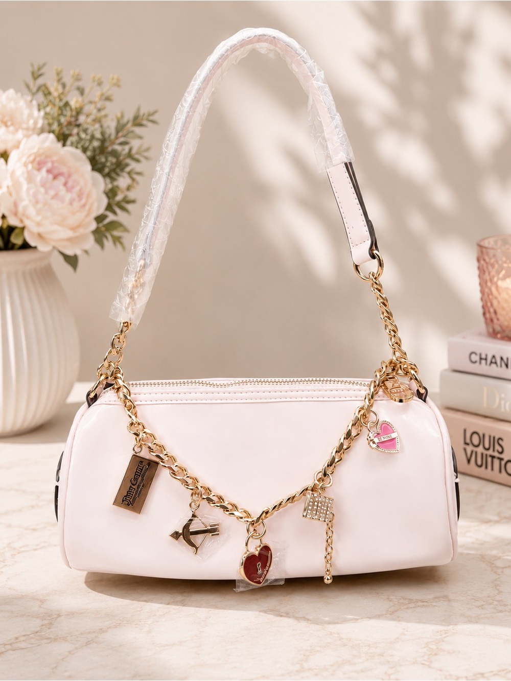 Juicy Couture Charm Shoulder Bag | Pale Blush Pink | NWOT - Picture 1 of 1